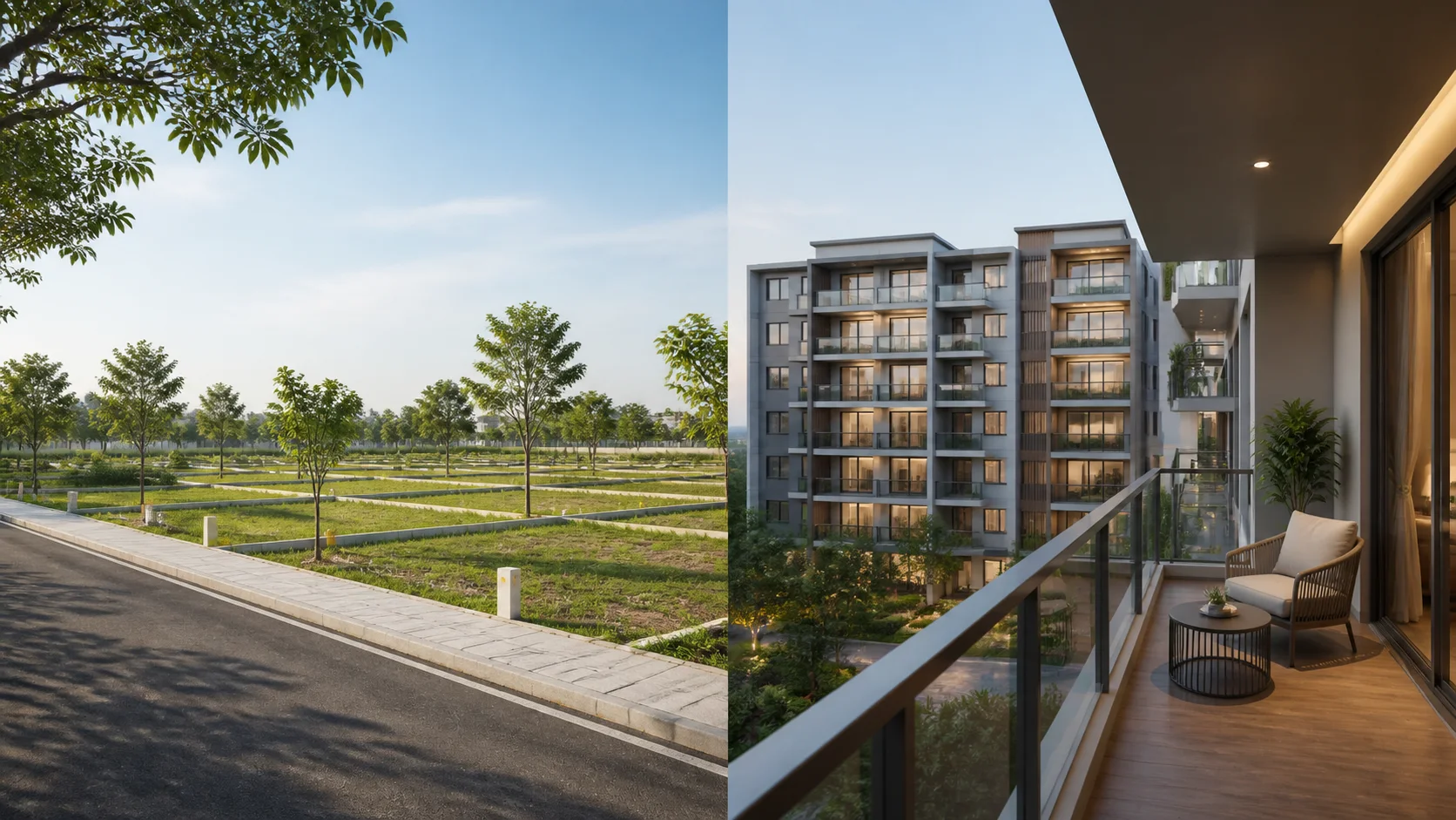 plot vs flat in Nagpur buyer guide illustration